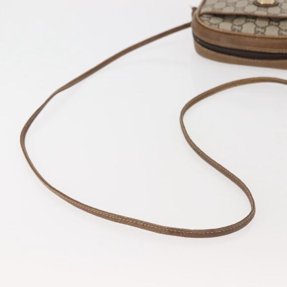 GUCCI GG Plus Supreme Shoulder Bag Pvc Leather Beige Gold - Picture 8 of 12